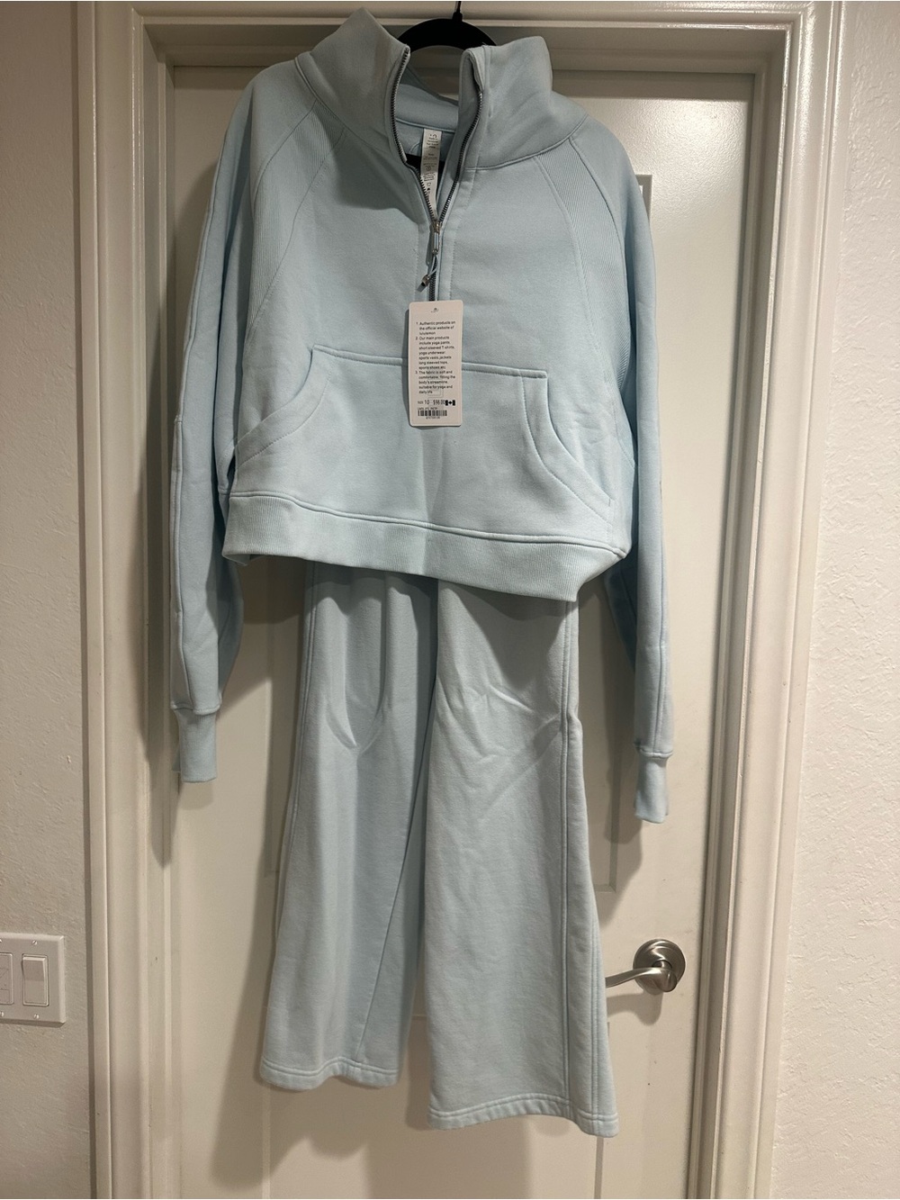 Lululemon Light Blue Two- Piece Top & Pants Set